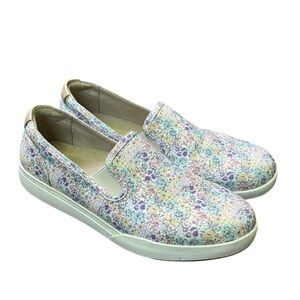 ABEO Encore Slip-On Sneakers Women's Size 7 Floral Canvas Comfort Orthopedic EUC